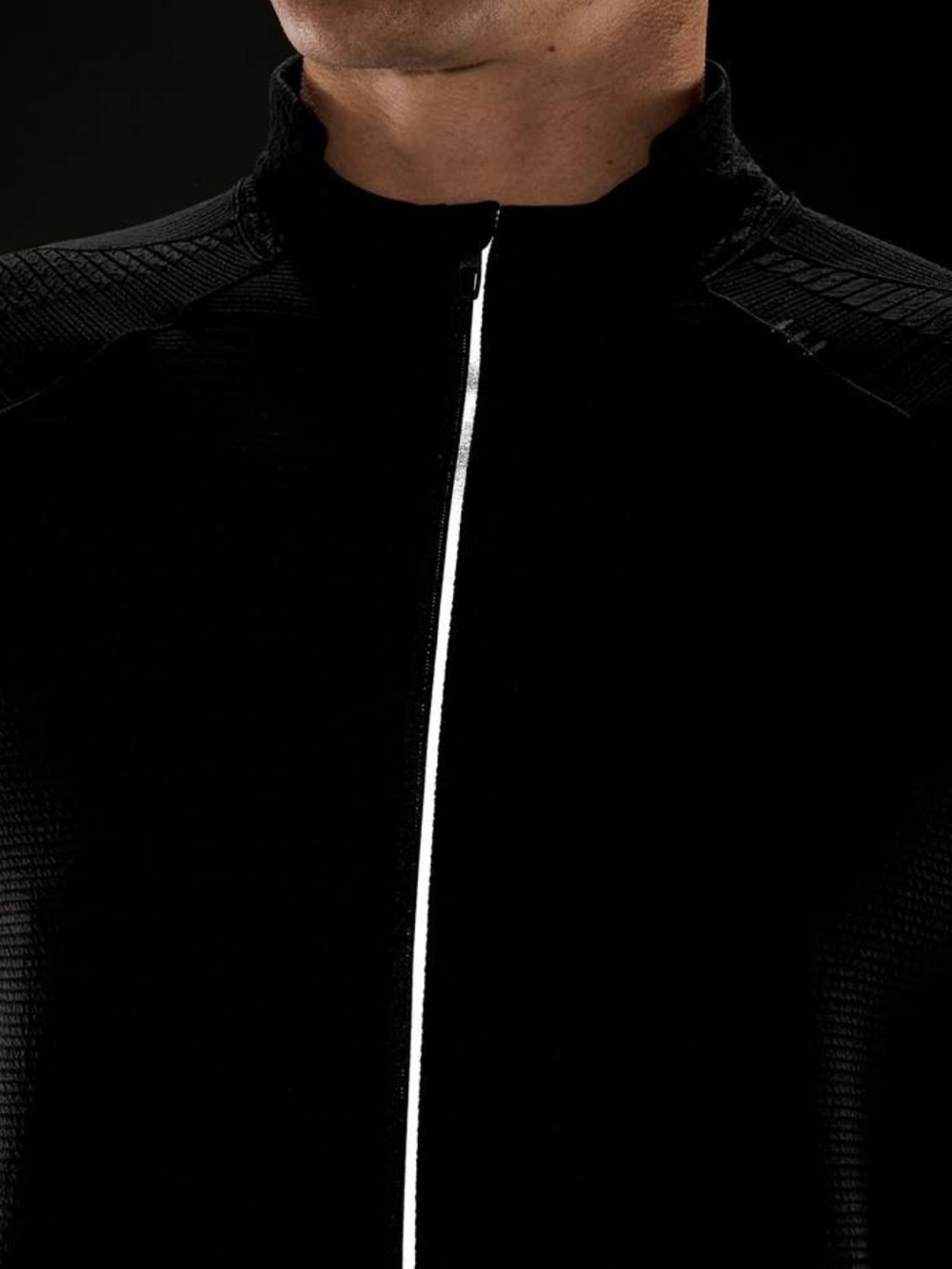 lululemon athletica Men's Black Zip-Front Performance Jacket
